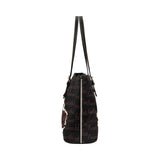 Beautiful, Powerful, Perfect large leather tote Leather Tote Bag (Model 1651) (Big) - Our Wings of Gold