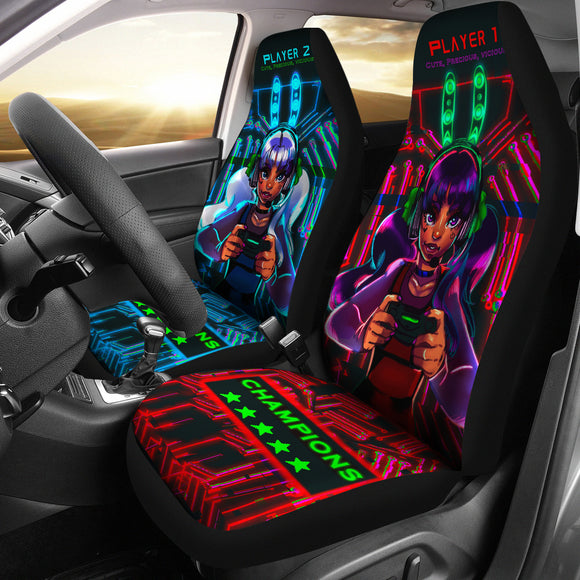 Game On! Player 1/ Player 2 Car seat covers - Our Wings of Gold